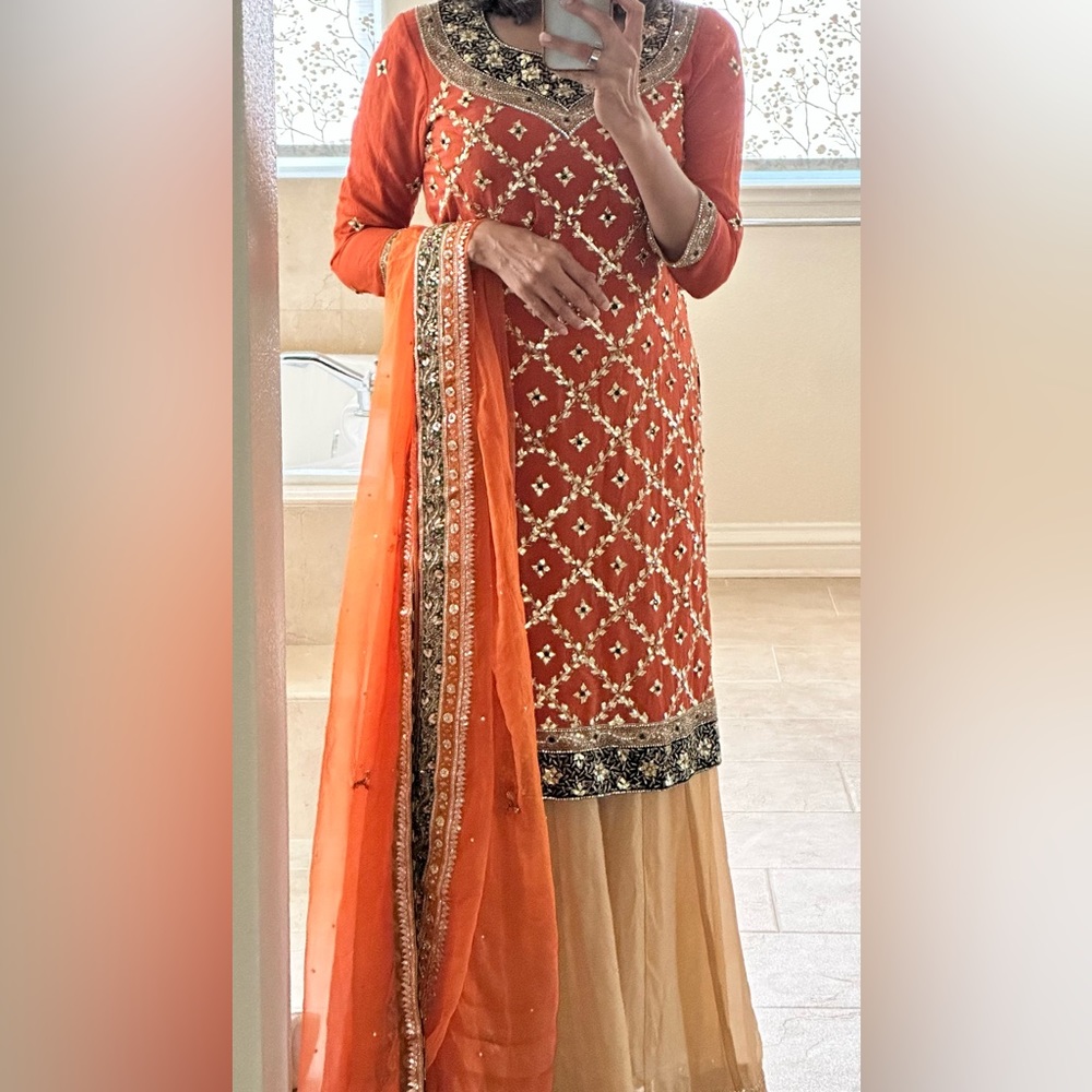 Indian Pakistani Kameez for sharara/ Gharara/ lehenga
